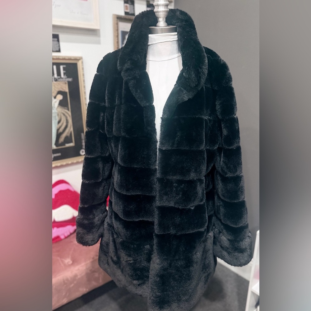 Jones New York Black Teddy Jacket